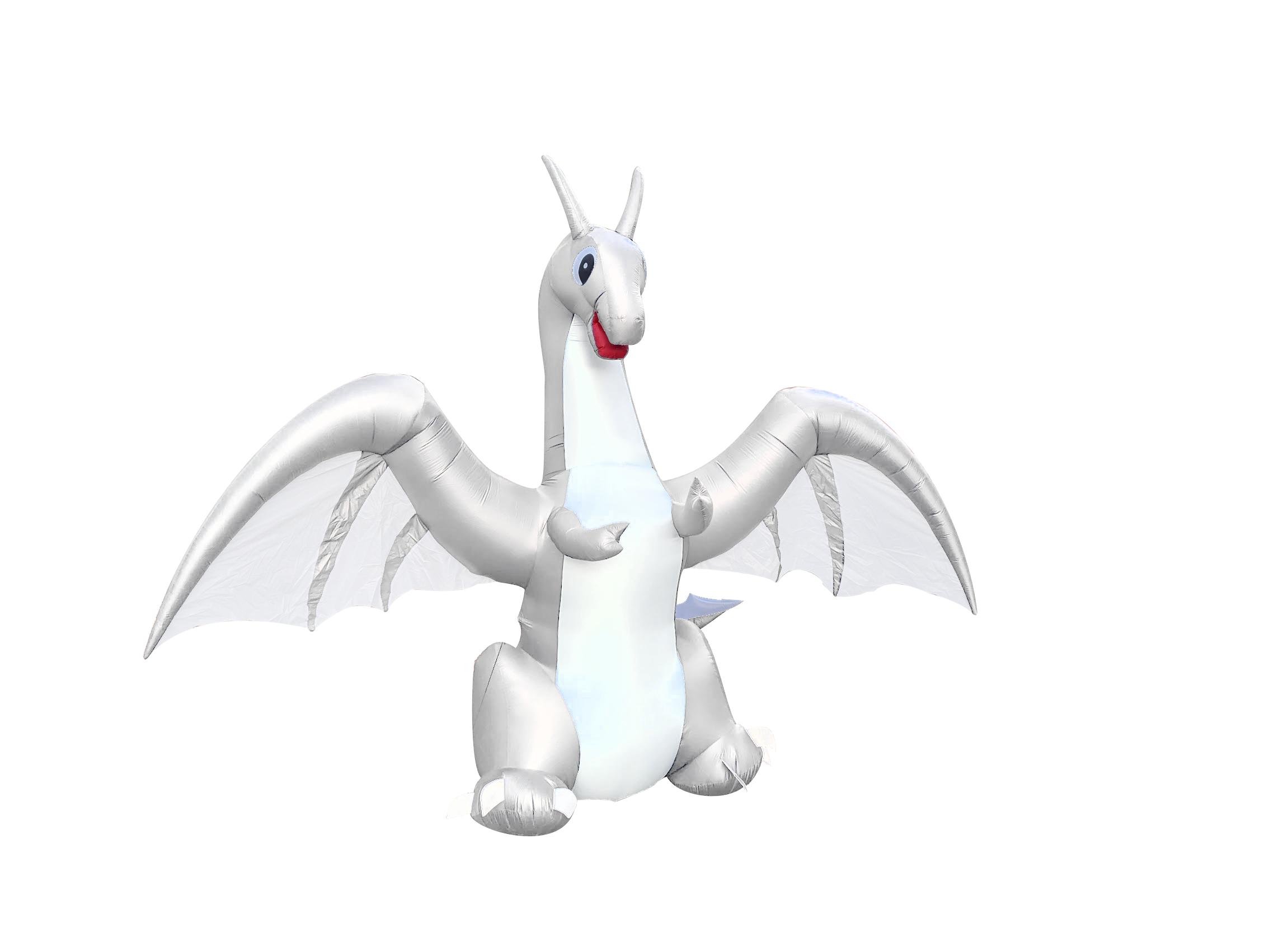 A white dragon illustration